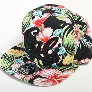 Top Level, Cali, Tropical Floral Cap,  OS